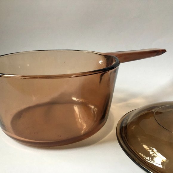 VINTAGE 1980s Corning Amber Visions Cookware 1.5L - Picture 3 of 5